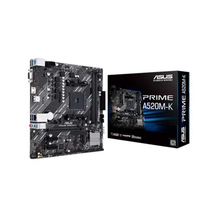 Picture of ASUS PRIME A520M-K AM4 AMD A520 Micro-ATX AMD Motherboard