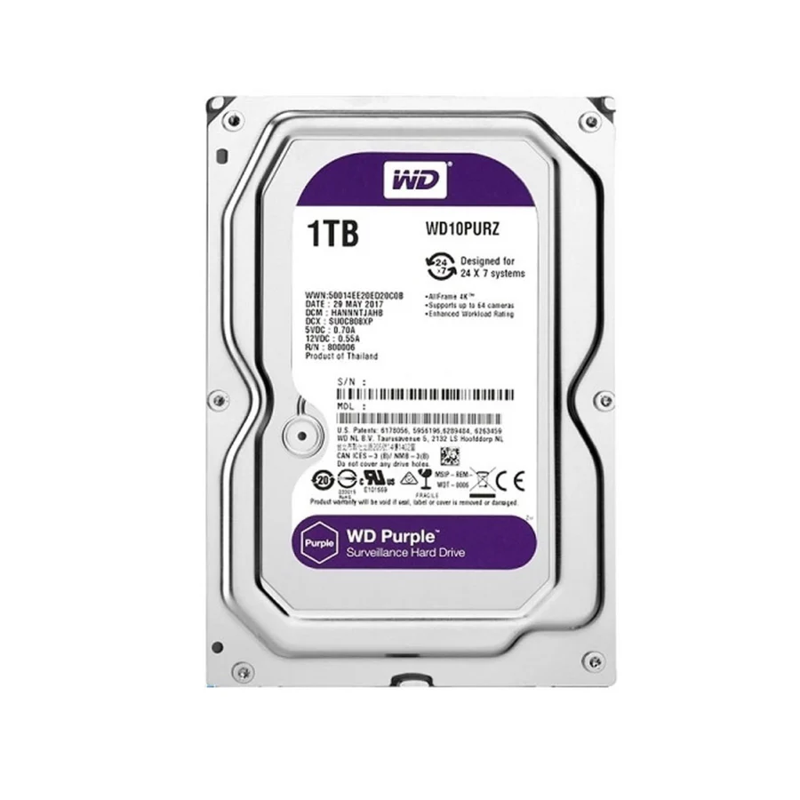 Picture of Western Digital  Purple Surveillance Hardrive