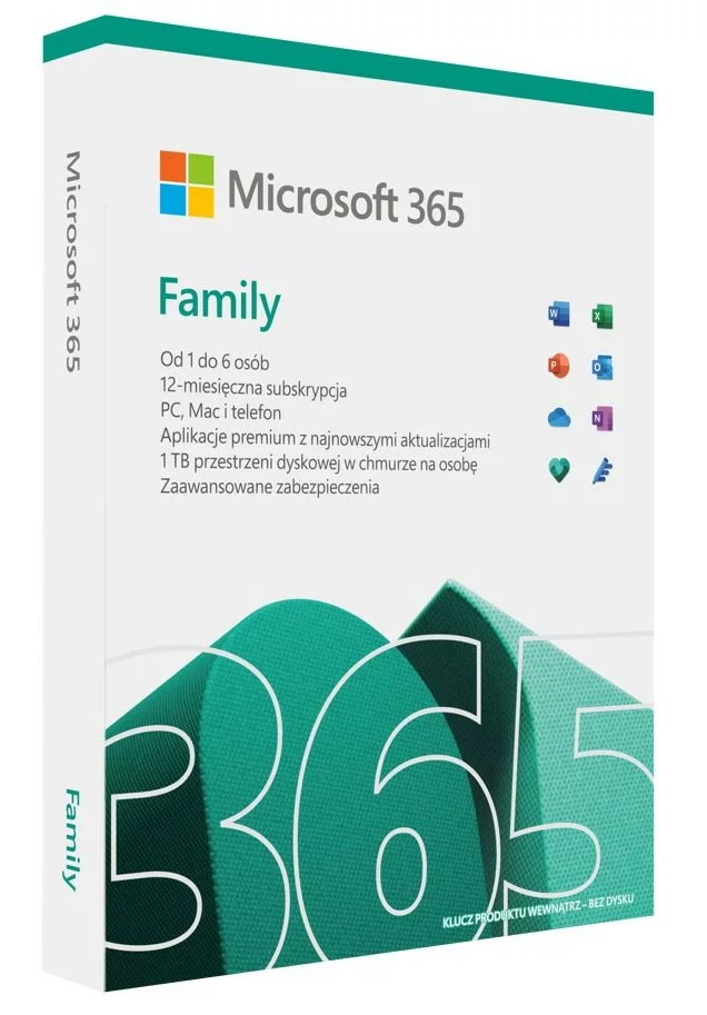 Picture of Microsoft 365 Family for up to 6 People 12-month Subscription