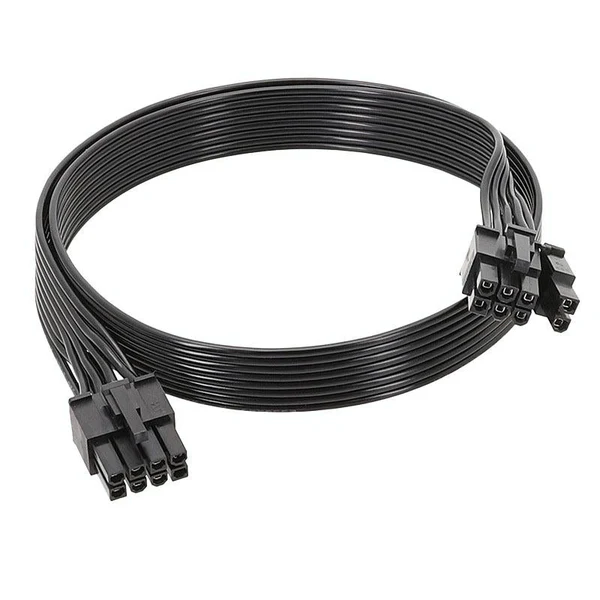 Picture of 60cm For Corsair 18AWG Flat Cable Power Module Cable Graphics Card Module Cable 8Pin To 8Pin 6+2(Block Type)